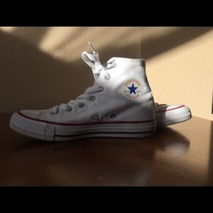 New White high top converse